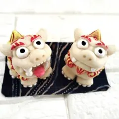【日曜限定おまけ付✨】新品・沖縄 シーサー 置物 ペア 守り神 魔除け 縁起物