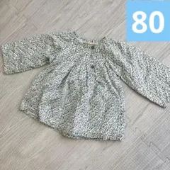 ACNB 花柄 長袖シャツ 80 春夏用