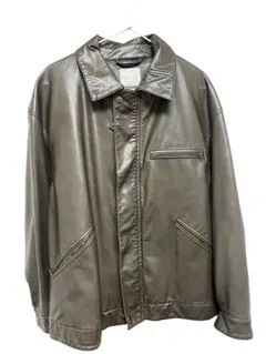 FREAK’S STORE ブラウン　フェイクレザージャケット