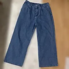 デニム ワイドパンツ 3L ウエストゴムのサムネイル
