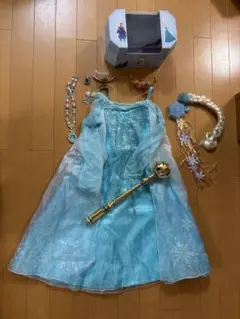 新品】アナと雪の女王エルサ戴冠式ドレス120サイズ バースデイ - メルカリ