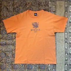【希少(90s中期)】STUSSY Tシャツ 紺タグ USA製 ドラゴンフォト