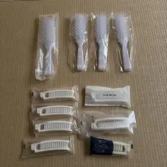 ホテルアメニティ 使い捨て ヘアブラシ クシ 11個セット
