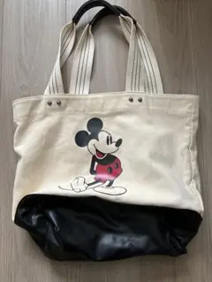 ディズニー　ミッキー　キャンバス　トートバッグ
