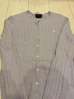 POLO RALPH LAUREN 薄紫 カーディガン