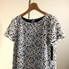 【未使用・色褪せあり】ANAYI レース　ワンピース　裏地あり　XS〜M相当