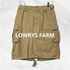 a1501 LOWRYS FARM 膝丈ドロストミリタリーテイストカーゴスカートのサムネイル