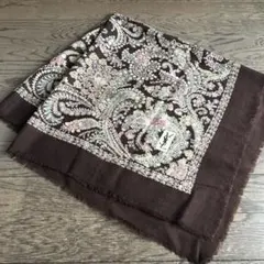 美品⭐︎YSL 花柄 シルク混合ストール