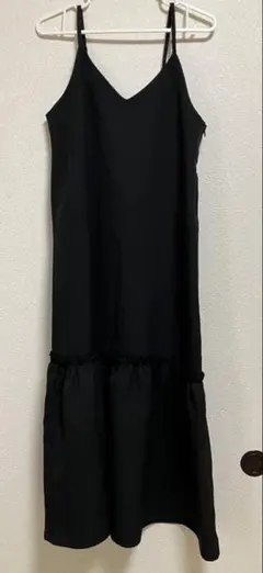 ティアードキャミワンピース 黒 apres jour