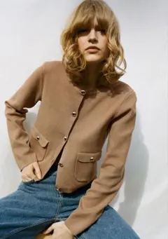 H&M ポケットディテールカーディガン S