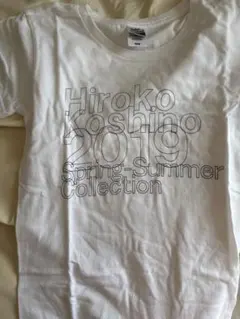 Hiroko Koshino 2019 春夏コレクションTシャツ 白