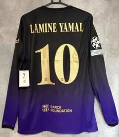 日本未発売 26/27バルセロナ AWAY × Kobe ヤマル UCL長袖 L