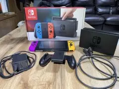 ニンテンドースイッチ 初代 箱付き ジャンク 紫JoyCon接触不良