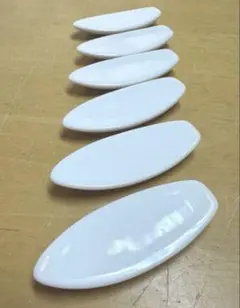 ポーセラーツ白磁　チャイナペイント　サーフボード箸置き6個　送料込み