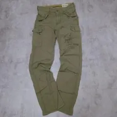 00s Y2K SURPLUS カーゴパンツ ミリタリー オリーブ ギミック