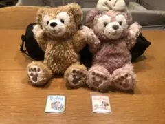 ダッフィーとシェリーメイ ハンドパペット2体セット
