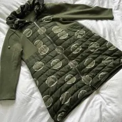 オリーブグリーン キルティングコート SAZAN CO LTD. C.O.T.E