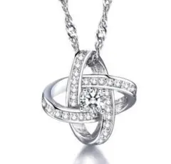 【送料無料】ブリリアントカットスクリューアーチペンダントsv