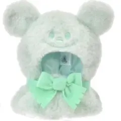 ミッキー ポンチョ 雪だるま　グリーン