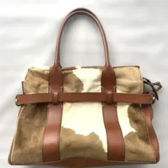 IL BISONTE】ハンドバッグ キャンディバッグ ハラコ ブラウン - メルカリ