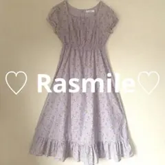 ♡Rasmileラズミル♡伊達いさこちゃんストライプ小花柄マキシワンピースロング
