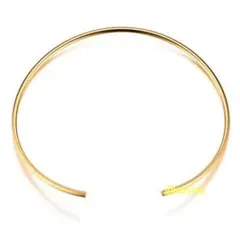 ネックレス チョーカー サージカルステンレス ネックカフ 大人気 新品 ゴールド