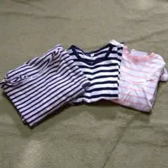 ボーダートップス3枚まとめ売り　110、120