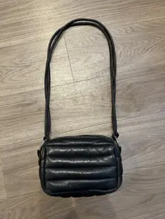 marimekko レザー ショルダーバッグ MINI PIXIE ブラックのサムネイル