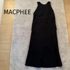MACPHEE TOMORROWLANDアメリカンスリーブワンピース　ウール
