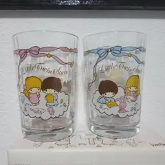 リトルツインスターズ ガラスグラス 2個セット