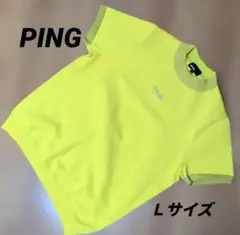 美品　PING 半袖　モックネック　サマーニット　L サイズ　ゴルフウェアのサムネイル