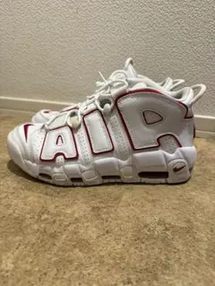 Nike モアアップテンポ モアテン ホワイト/バーシティレッド 26.5㎝ AIR MORE UPTEMPO CITY 