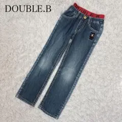 【120】ダブルビー　ミキハウス　デニムパンツ　ジーンズ　ジーパン　くまさん