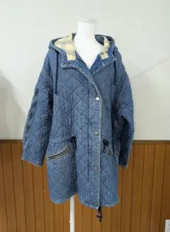 KRIZIA JEANS キルティングデニムジャケット フード付き U1024