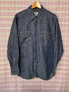 リーバイス◼️90オールド・デニムシャツ◼️濃紺デニム・ワークLevis