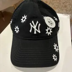 ゆきはちゃん企画】NEW ERA フラワー刺繍 キャップ ブラック - メルカリ