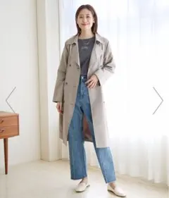 グローバルワーク　エアかる　トレンチコート　ブルゾン　スプリング　M