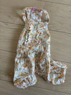 犬服 サロペット 花柄