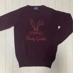 【PEARLY GATES】うさぎ ロゴ モヘア混 ニットセーター サイズ1