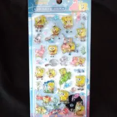 新作☆スポンジ・ボブ 3Dクリスタルステッカー　硬いシール　　立体シール①