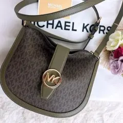 美品☆MICHAEL KORSマイケルコース ショルダーバッグ ブラウン