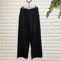 【ユニクロ】（L）タックワイドパンツ スラックス 韓国 美脚 ストレッチ