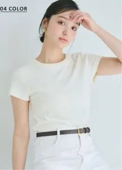 MIYU DESIGN ベロア半袖Tシャツ