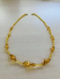 白甲 ネックレス 鼈甲 べっ甲 ヴィンテージ ビンテージ レトロ 白鼈甲