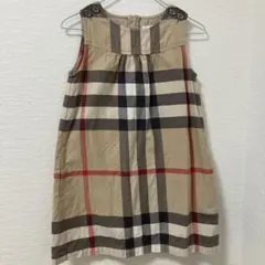 BURBERRY チェック柄 ジャンバースカート 6Y 116