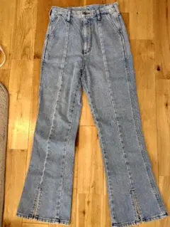 Wrangler フレアデニム ブーツカット ワイドデニム ハイウエスト Y2K