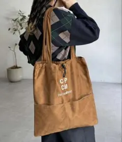 CPCM トートバッグ ブラウン