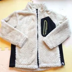 美品　ワークマン　ダイヤフリース裏アルミジャケット　140 　ベージュ