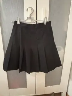 黒のミニ丈プリーツスカート Sサイズ