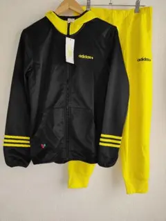 新品 アディダス ジャージ 上下セット S ブラック イエロー ももクロ
